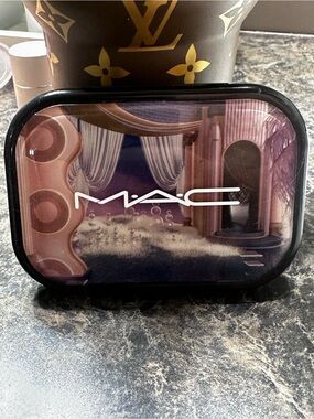 MAC Cosmetics Purple and Pink Decorative Eyeshadow Case